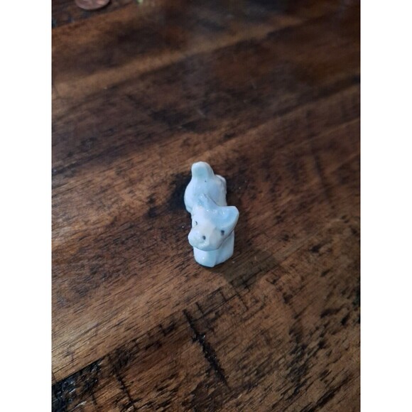 Vintage Scottie Scottish Terrier Dog Miniature Figurine Blue White Japan‎ 1” - Picture 3 of 6